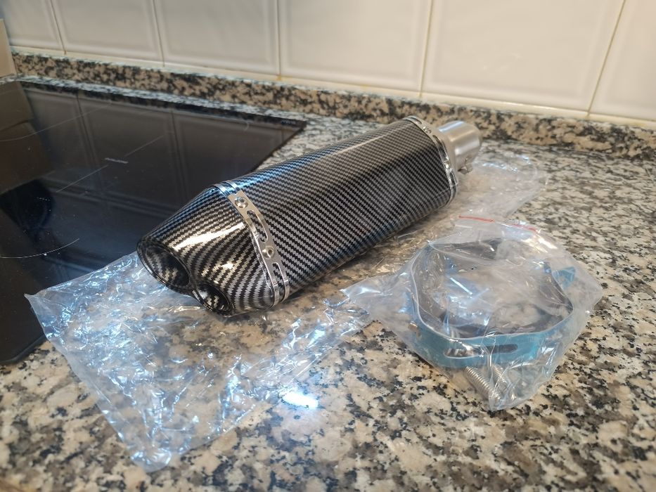 Ponteiras de escape universais 51mm para mota