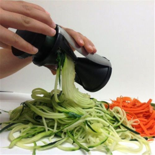 Espiralizador Manual Veggie cortador vegetais espiral vegetariano NOVO