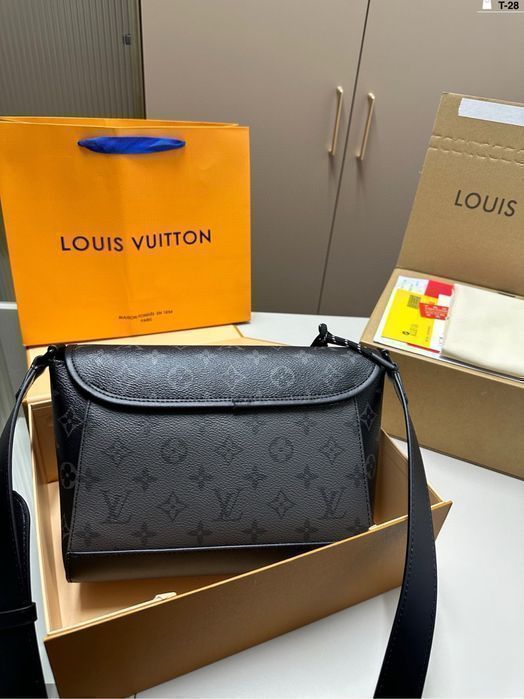 Сумка Louis Vuitton district damier infini синяя мужская оригинал кожа