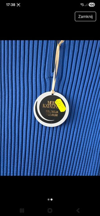Sukienka dzianinowych prążkowana moda katalinski rozm uni