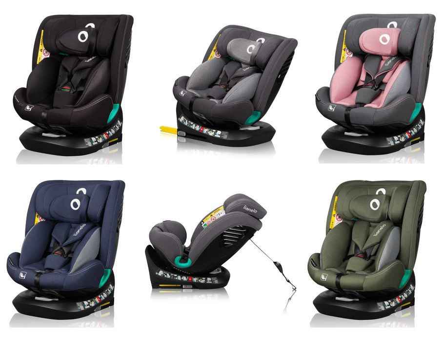 Fotelik samochodowy obracany Lionelo BASTIAAN i-Size ISOFIX 0-36 kg