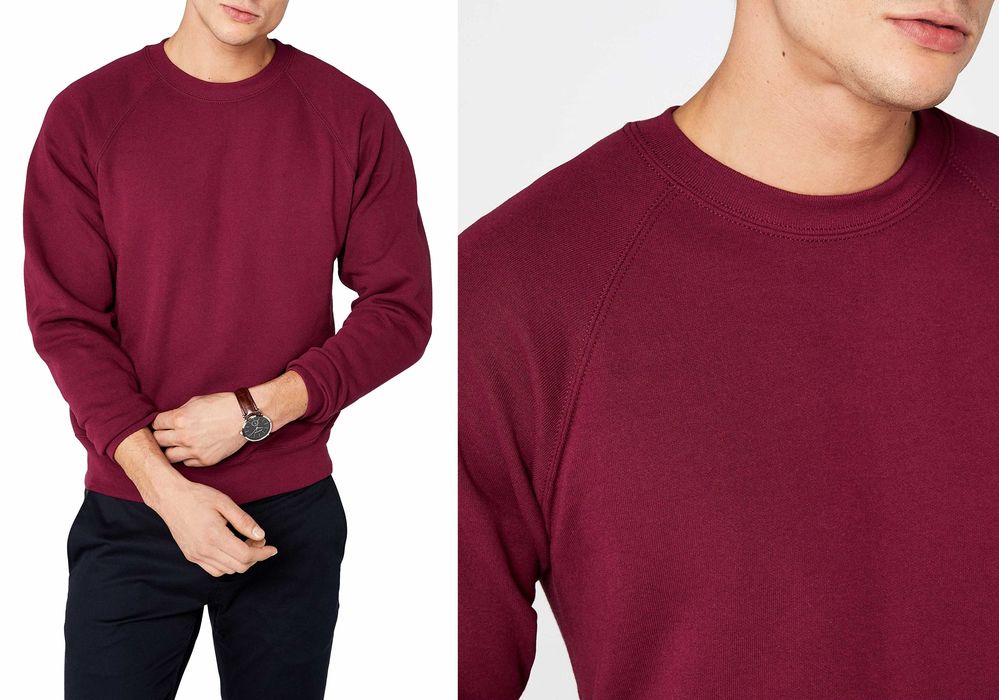 Чоловічий СВІТШОТ Базовий Реглан FRUIT OF THE LOOM