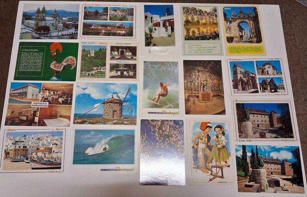 Postais ilustrados anos 70/80/90