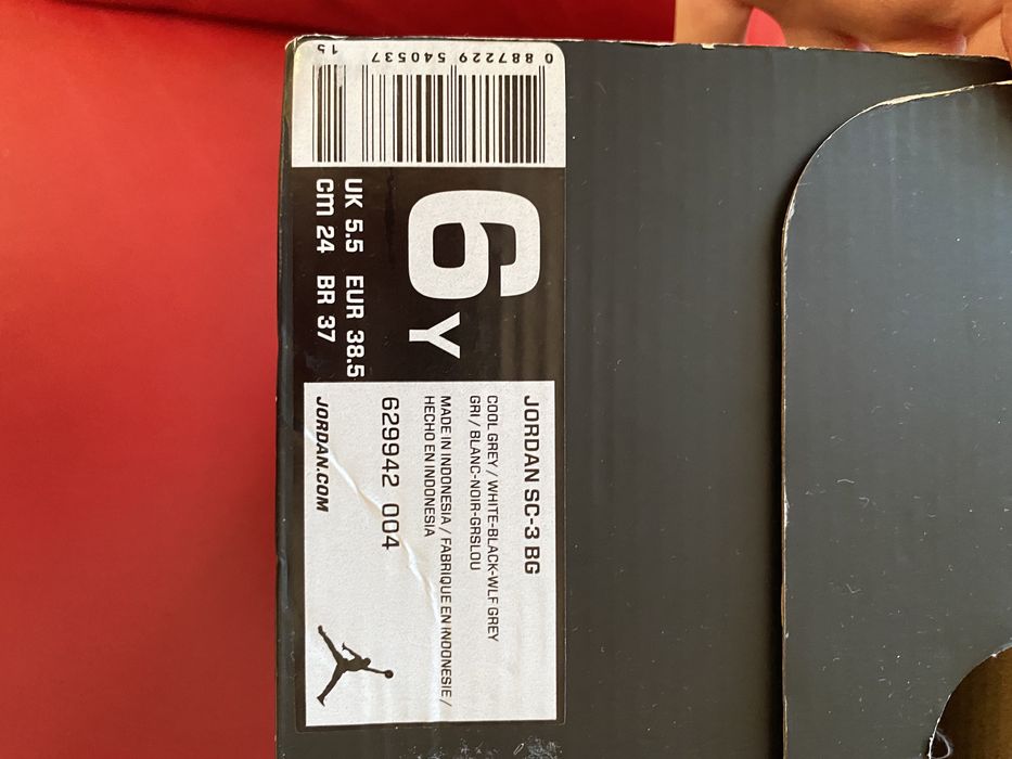 Okazja Oryg buty Nike Air Jordan III 3 Grey Wolf UNIKAT 24cm 37/38