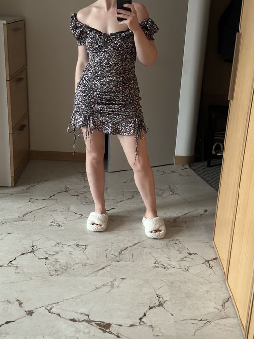 Міні-сукня в квітковий принт