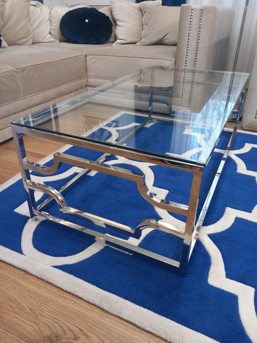 Stolik kawowy chrom glamour Signal