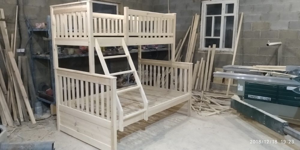 Ліжко двоповерхове ,двоярусне ліжко трансформер,кровать трехместная