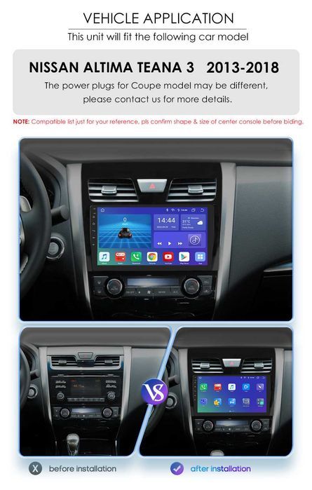 Radio Android 12  Nissan ALTIMA TEANA 3 2013:2018r wifi Bluetooth gps