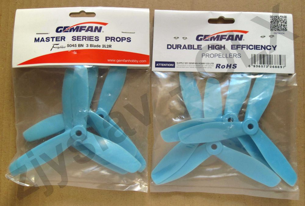Śmigła do dronów Gemfan Master 5045 BN 3-łopatowe 4kpl