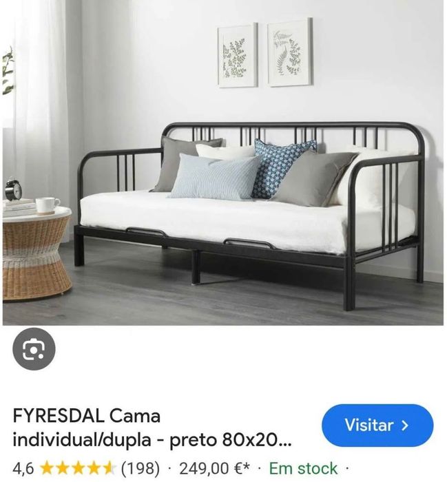 FYRESDAL Cama individual/dupla