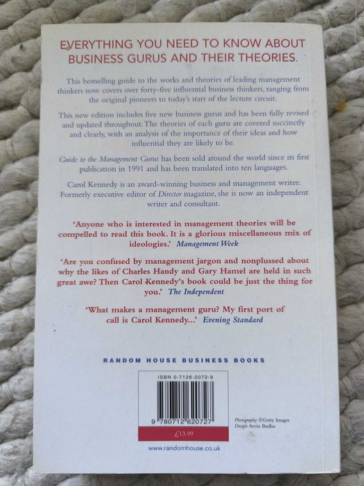 Livro "Guide to the Management Gurus" de Carol Kennedy