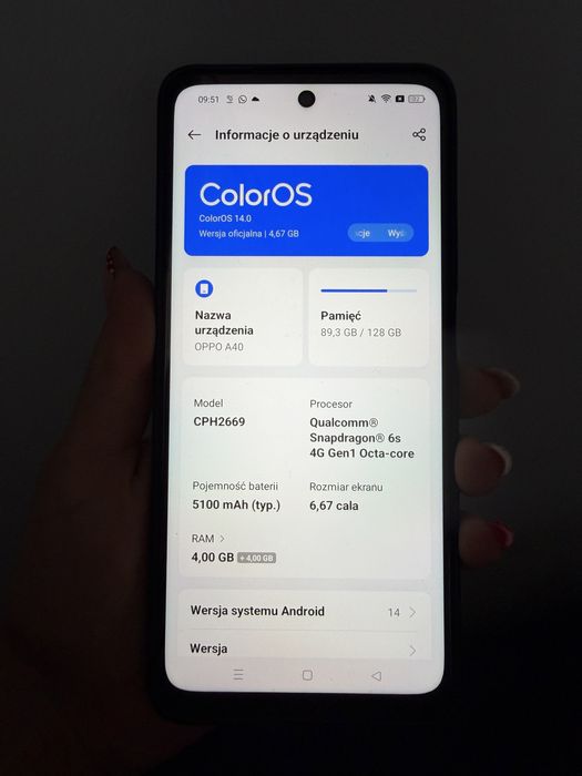 Oppo A40 Idealny stan