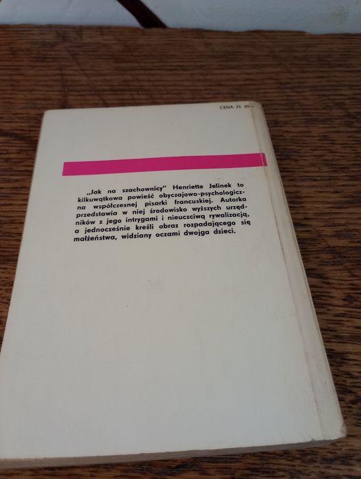 Jak na szachownicy. Henriette Jelinek