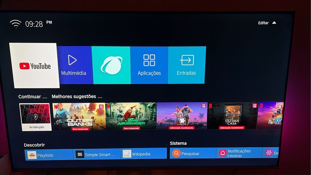 Tv  smart hisense 65”polegada  vendo por 500€ negociavel