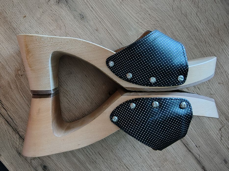 Skórzane klapki/drewniaki SCHOLL  damskie