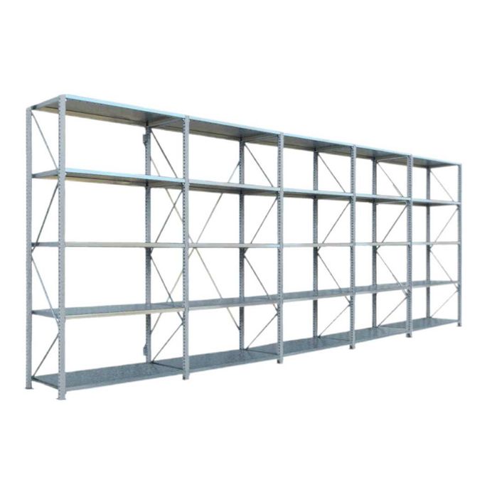Regały metalowe magazynowe półkowe 25 półek 160 kg 5 modułów H=2500 mm mocne przemysłowe M10