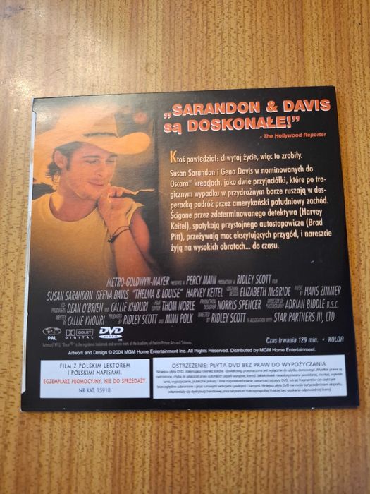 Harvey Keitel Brad Pitt Thelma i Louise film dvd