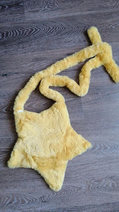 сумка-зірка жовта, сумка через плече фіолетова