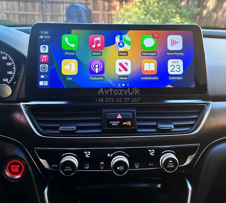 Магнітола ACCORD 8 9 10 Honda CROSSTOUR Аккорд Acura TSX CarPlay Андроїд