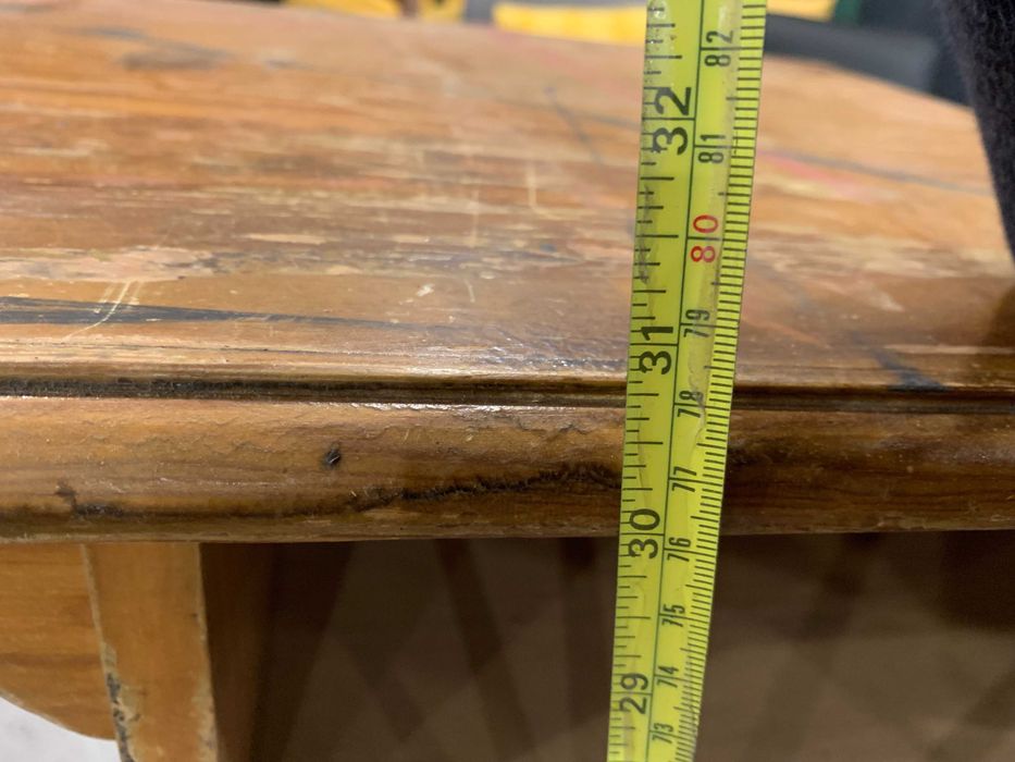 Secretária de Madeira Pinho antiga vintage