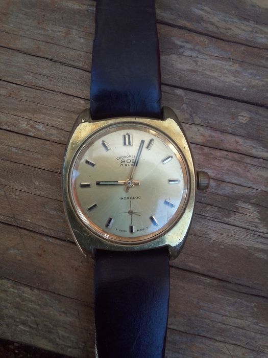 Relógio Sol com 50 anos feito na Suiça