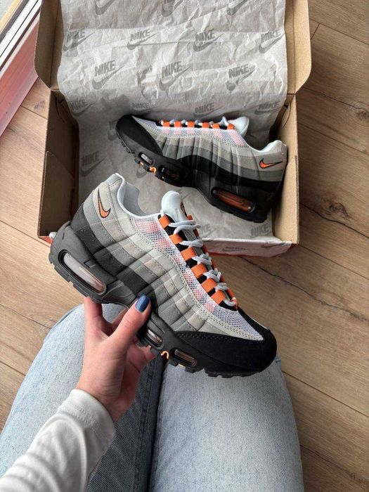 !SALE! Nike Air Max 95 OG Black/Grey/Orange 40 41 42 43 44 45 46 найк