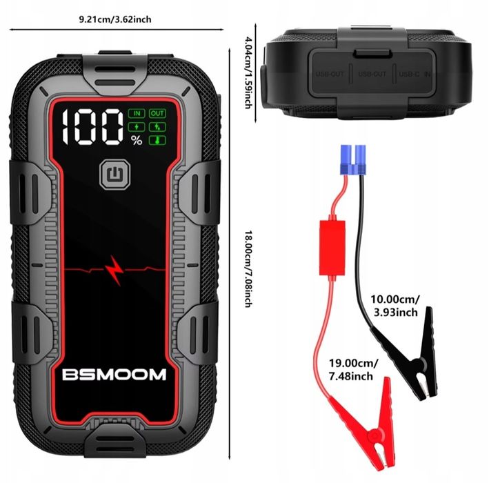 Urządzenie rozruchowe Powerbank Booster 12V 12800mAh 6000A
