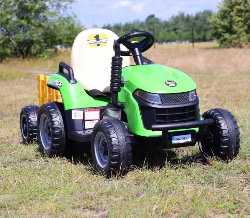 BAWIBUS.PL pojazd TRAKTOR NA AKUMULATOR z przyczepką koparka DUŻA