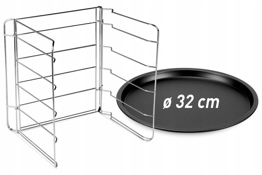 Formegolose Zestaw 4 patelni do pizzy Ø32 cm stal nieprzywierająca