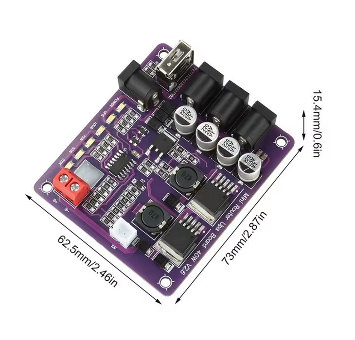 UPS 40W для роутера ONU GPON | ДБЖ безперебійне живлення 18650 3S, упс