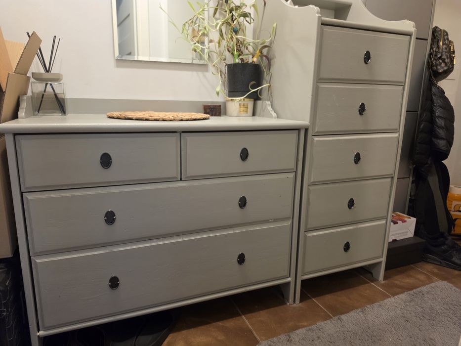 Zestaw mebli Ikea szare