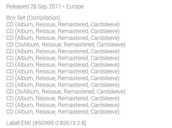 Vendo Pink Floyd Discovery 16CD Boxset (Novo/Selado)