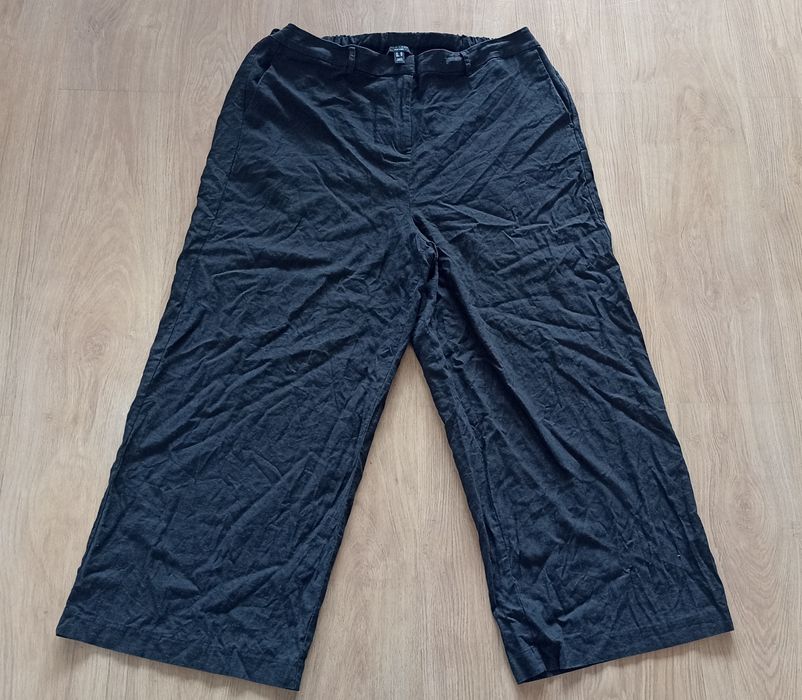 Lniane spodnie New Look Curves rozmiar 48