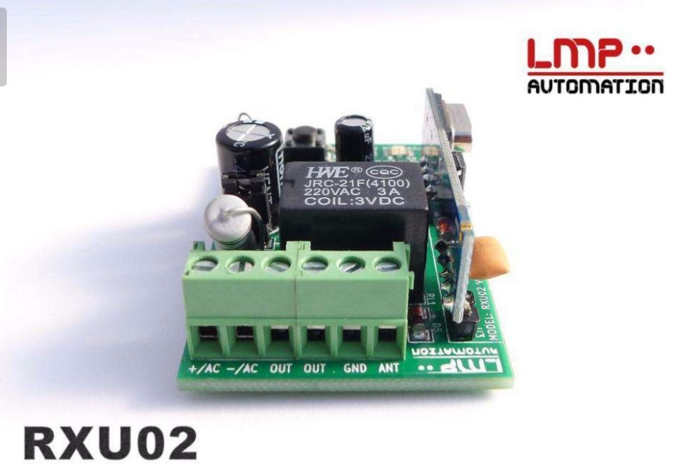 RXU02 Universal Gate Receiver – Fixed and Rolling Code64738831971203122