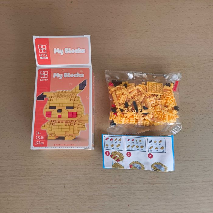 Puzzle Legos Super Mário, Luigi, Pokémon Pikachu
