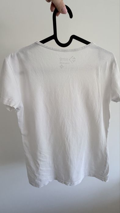 Biały t-shirt bluzka damska M Moraj