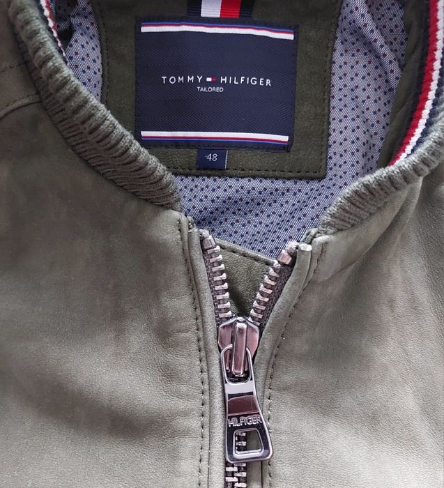 Tommy Hilfiger dc leather jacket nowa kurta skórzana męska r.48