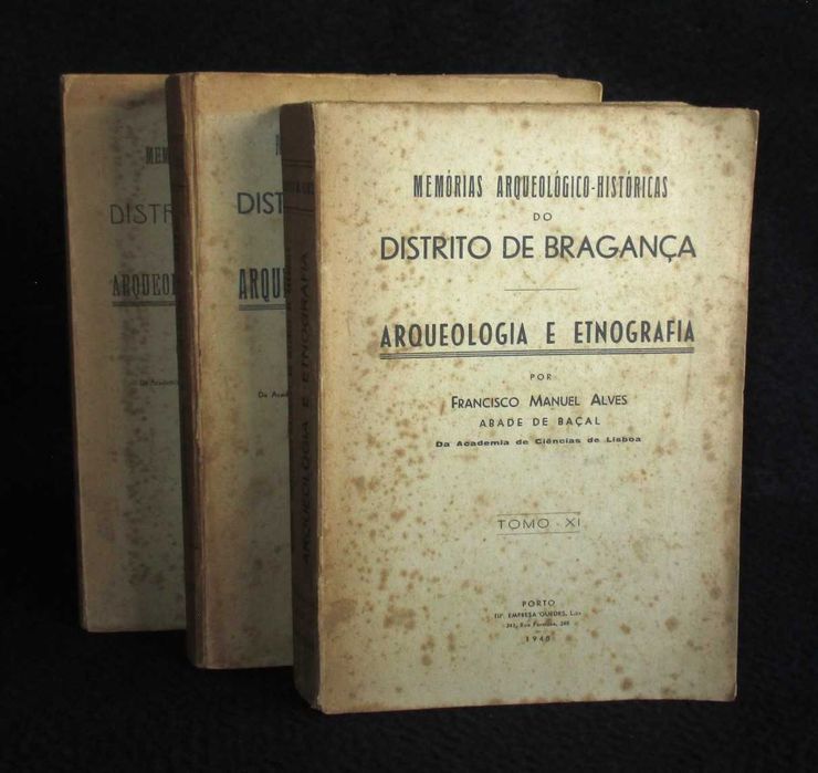 Livro Memórias Históricas do Distrito de Bragança Arqueologia Enografia e Arte Francisco Manuel Alves Autografado