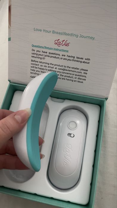 Massageador de Lactação LaVie 2 em 1 – Calor e Vibração (Nunca usado)
