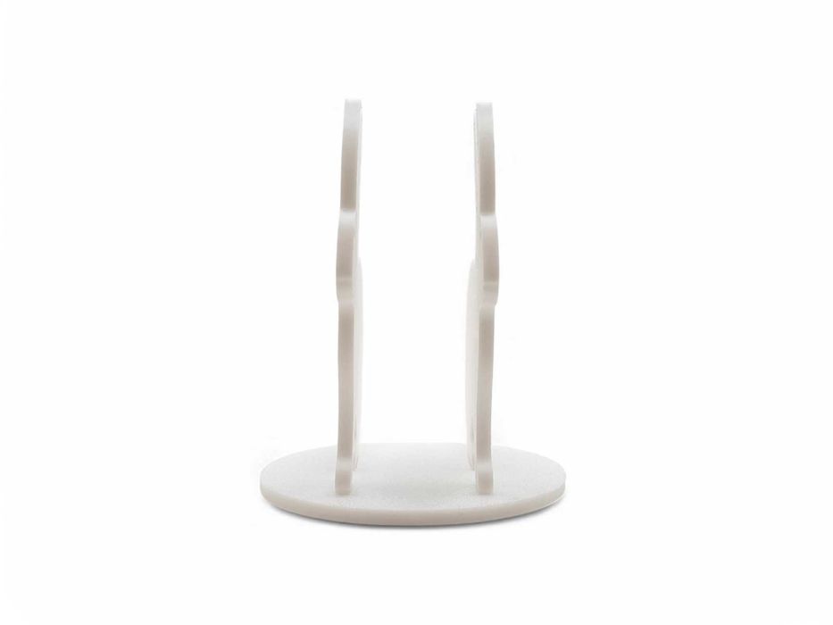 Serwetnik – Wielkanocny stojak na serwetki - Ozdoba Królik - Biały