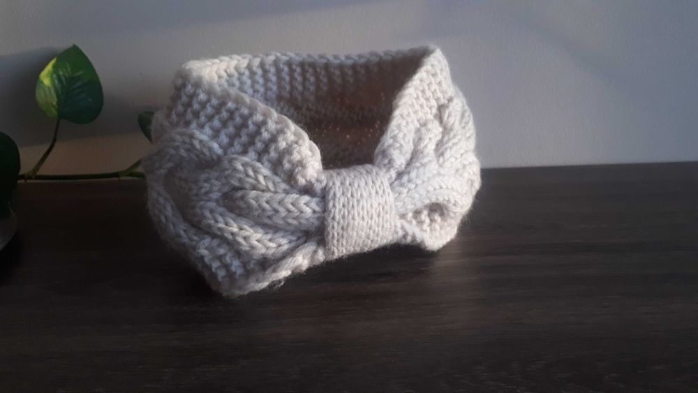 Damska zimowa opaska na głowę headband