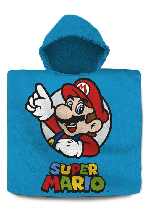 Poncho Kąpielowe Super Mario 120X60 Cm No-512P. Nowy Produkt