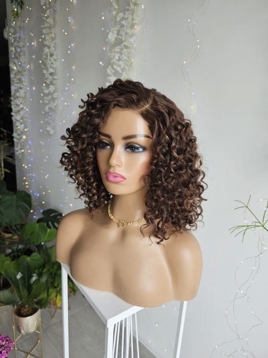 Peruka premium ultra lekka loki afroloki braz z refleksami jak natural