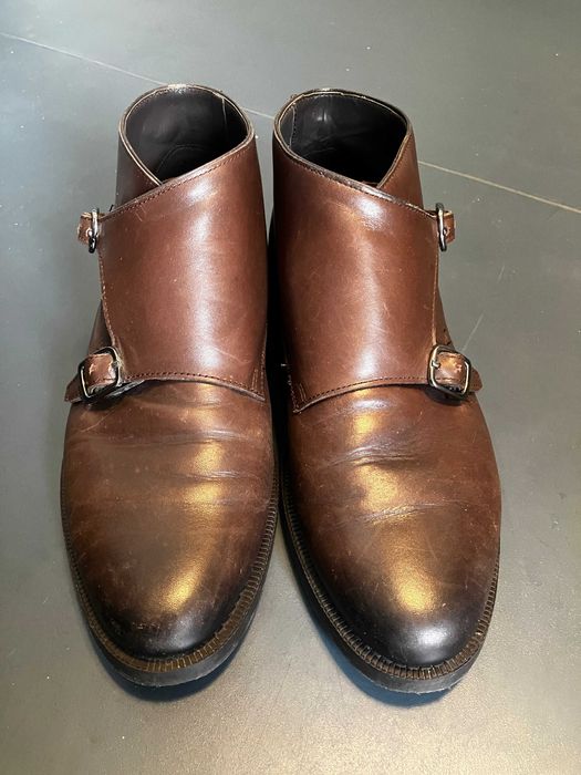 Botins Zara Man, 41, pele castanha