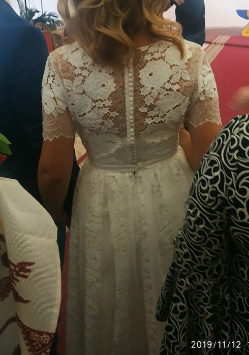 Платье Юнона белое кружевное