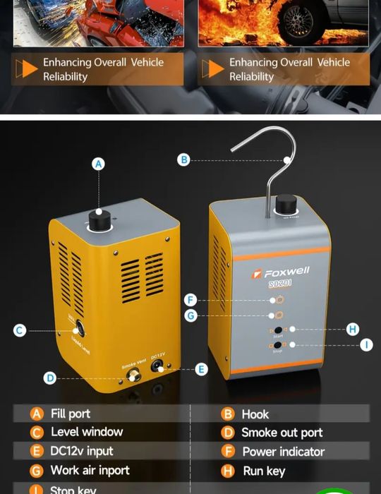 Продам димогенератор Foxwell SD201 для діагностики авто