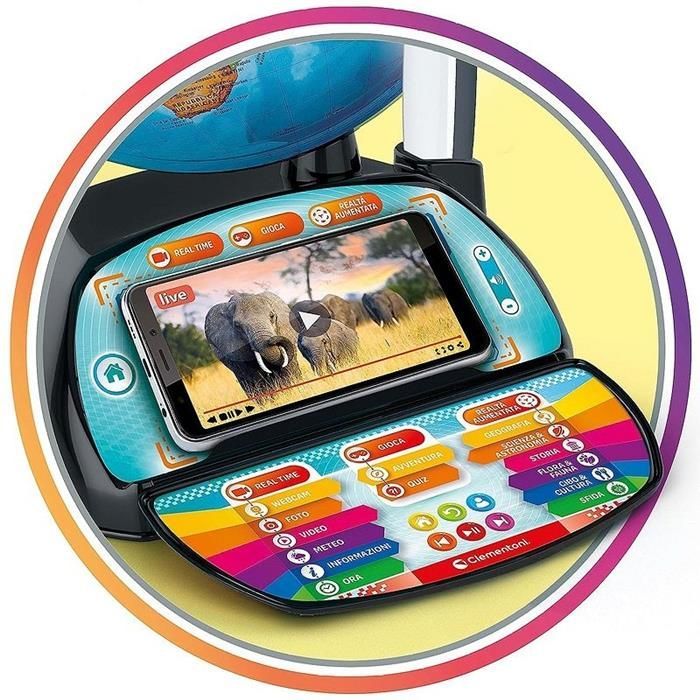 Clementoni Interaktywny Globus Eduglobus Exploreglobe Real Time 50848