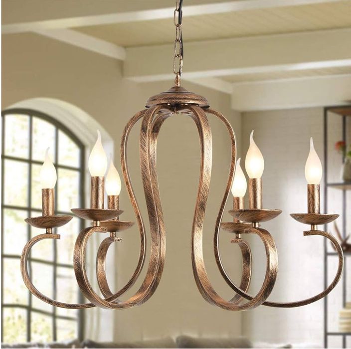 Żyrandol Antyczny Lampa Wisząca Stylizowana Rustykalna Vintage