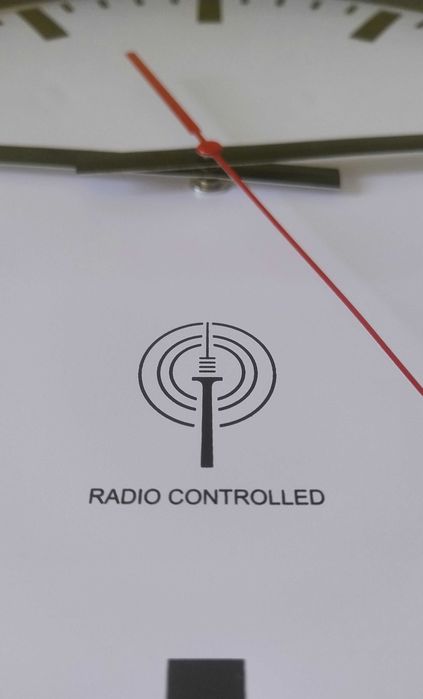 Zegar ścienny dworcowy * EUROTIME * Sterowany radiowo * OKAZJA -40%