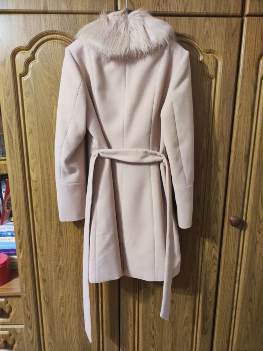 Płaszcz - pudrowy róż